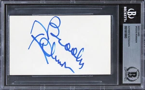 Orioles Brooks Robinson Authentic Signed 3x5 Index Card BAS Slabbed 1 - Picture 1 of 2