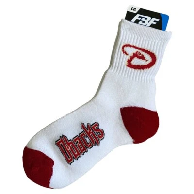 FBF MLB Arizona Diamondbacks Crew Socks Sz L (10-13) - Image 1 of 4