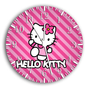 Hello Kitty Frameless Borderless Wall Clock Nice For Gifts or Decor W23
