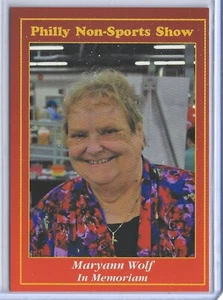 Philly Non-Sports Card Show Promo #121 Maryann Wolf In Memoriam Fall 2023 SFC - Picture 1 of 2