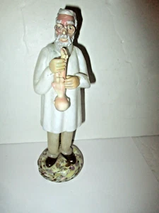 VTG DOCTOR OBSTETRICIAN+BABY HANDMADE CUT CRYSTAL FIGURE FIGURINE CZECHOSLOVAKIA - Picture 1 of 19