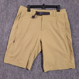 REI Co-Op Shorts Mens 34 Tan Nylon Belted Hiking Fishing Utility Stretch - Picture 1 of 7