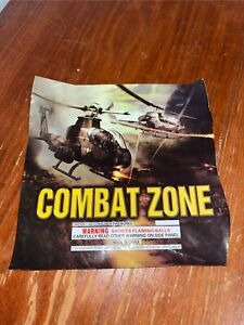 Rare Combat Zone Firework Label Collectible