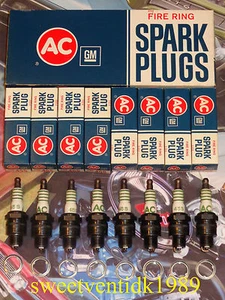 (8)...‘NOS’ AC 45S Spark Plugs.....GTO, Firebird, Catalina..etc.....GM #5612371 - Picture 1 of 12