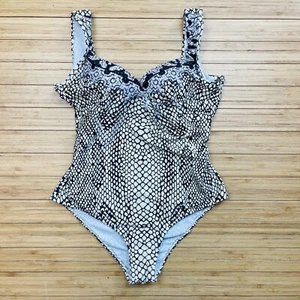 Traje de baño TRUE COLORS By La Moda de una pieza talla M estampado animal - Imagen 1 de 7