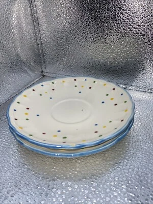 2 Platillos/Platos de Postre Tiffany & Co Carnivale Hechos en Francia ***LEER*** Foto 1 de 3