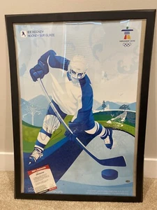 Alex Ovechkin SIGNED 2010 Vancouver Olympic Official Ice Hockey Poster +COA Auto - Picture 1 of 3
