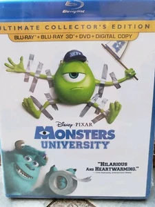 NEW Monsters University BLUERAY/DVD & 3D NO DIGITAL Kids movie blue ray disc - Picture 1 of 1