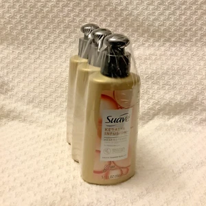 3 Pack Suave Keratin Infusion Heat Defense Leave In Hair Conditioner 5.1 oz NEW - Picture 1 of 5