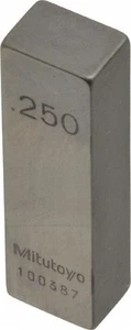 Mitutoyo 0.25" Rectangular Steel Gage Block - Picture 1 of 1