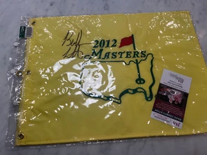 BUBBA WATSON SIGNED 2012 MASTERS FLAG 2x WINNER JSA Certified - Picture 1 of 5