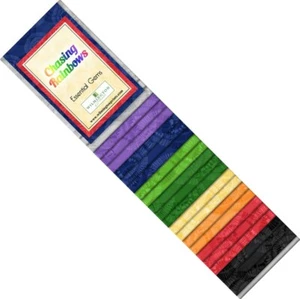 Chasing Rainbows Essential Gems 24 Strips 2-1/2in Jelly Roll Fabric Q802-57 - Picture 1 of 2