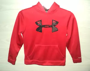 Under Armour Hoodie Loose Boy's Size Youth Small Red Long Sleeves Snag Defects - Picture 1 of 6