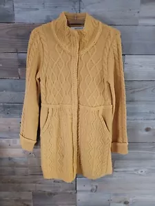 Suéter Largo Anthropologie Sparrow Strathmore 100% Lana de Cordero Talla Med. Bolsillos - Imagen 1 de 18