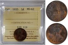 CANADA 1 CENT 1935 (ICCS M S 62) *BEAUTIFULLY TONED*