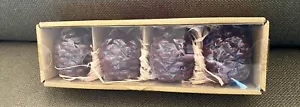 Pottery Barn Set 4 PineconE 3" Candles Bougies CHRISTMAS BRAND New in Package - Picture 1 of 3