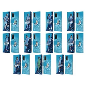 MAN CITY FC 2021/22 PREMIÈRE ÉQUIPE ÉTUI COQUE EN CUIR POUR SAMSUNG TÉLÉPHONES 1 - Photo 1 sur 13