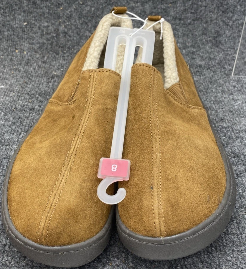 Zapatillas Mossimo Hombre Talla 8 Nogal Carson Marrón Gamuza Sin Cordones Mocasín Vellón Foto 1 de 4