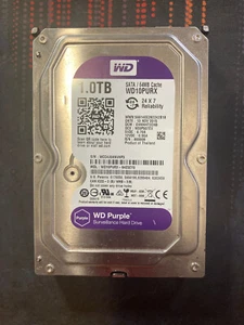 Western Digital 1TB Surveillance Hard Drive HDD, WD10PURX-64E5EY0, 13 NOV 2015 - Picture 1 of 3