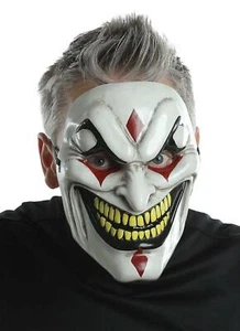 MASCHERA VISO GIULLARE SPAVENTOSO MALE ADULTO ACCESSORIO COSTUME HALLOWEEN MR1388 - Foto 1 di 1