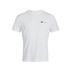 BERGHAUS MENS ORGANIC CLASSIC LOGO T-SHIRT WHITE - Picture 1 of 4