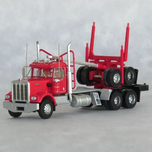 N Trainworx 49083 Kenworth W900 Red Logging Log Truck - Image 1 of 1