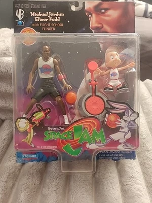 Space Jam 1996 Michael Jordan Elmer Fudd con escuela de vuelo Flinger WB juguete 17653 Foto 1 de 2