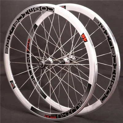 Road Fixed Gear Bicycle 700C Aluminum Alloy Wheelset V Brake Clincher Wheels - Image 1 of 4