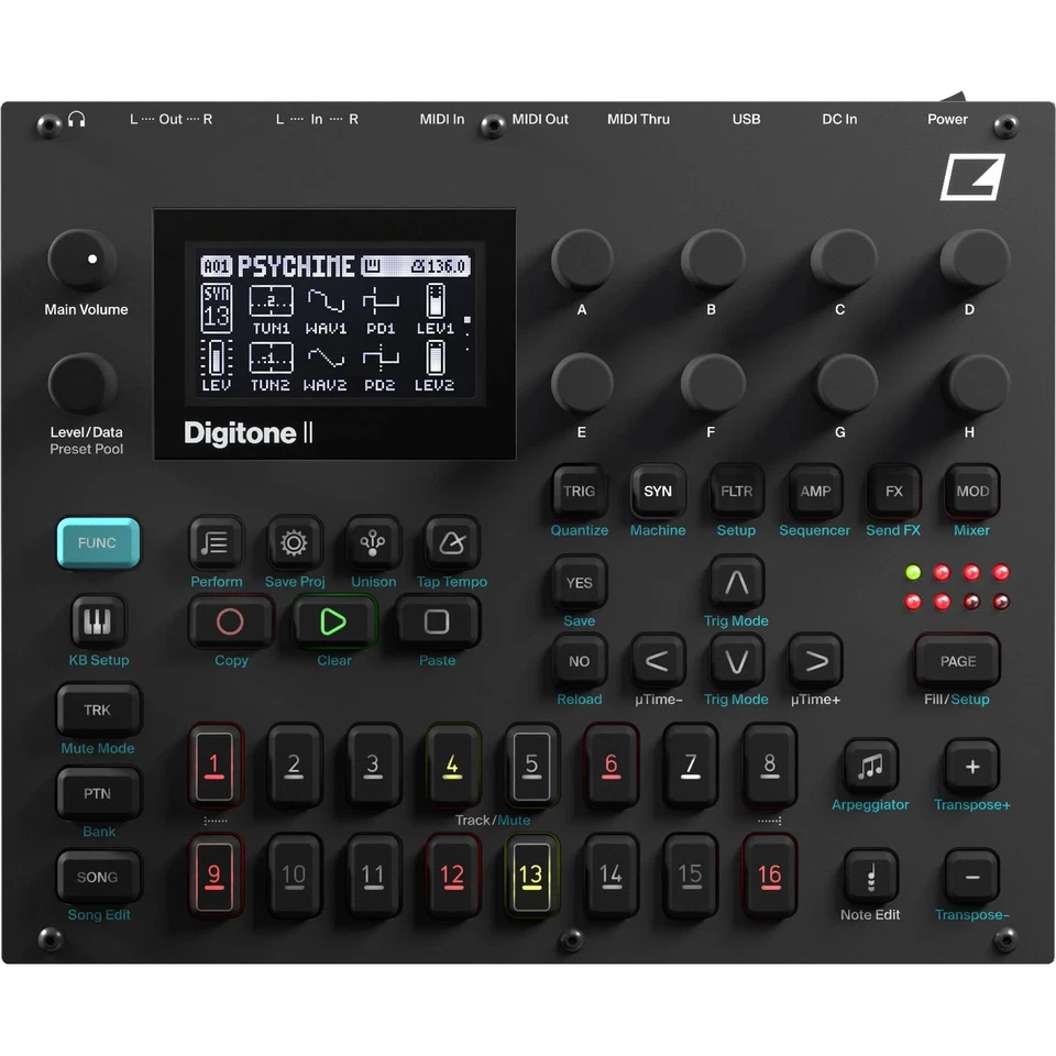 Elektron Digitone II 16-Track Polyphonic Digital Synthesizer - Image 1 of 3