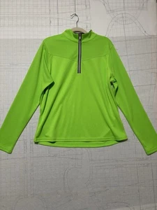 Tommy Armour Golf Dri Logic Mens XXL Green Quarter Zip Long Sleeve Pullover - Picture 1 of 6