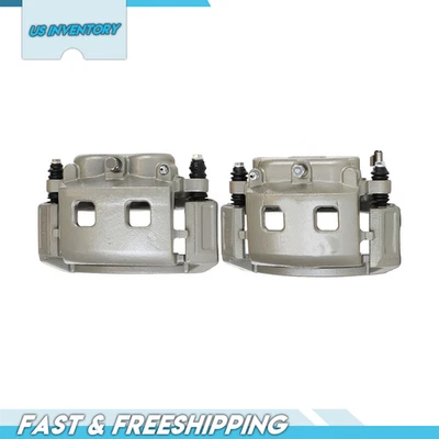 Par de pinzas de freno delanteras izquierda y derecha con soporte para Dodge Ram 1500 2002-2005 Foto 1 de 4