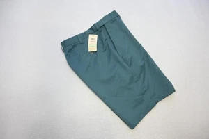 Haggar Cool18 Golf Shorts Blue Flat Front Flex Waist 9.5" INS Mens Size 34 NWT - Picture 1 of 6