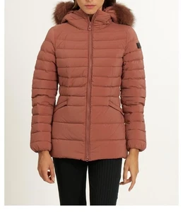 GIUBBOTTO PEUTEREY DONNA PARKA PIUMINO CORTO TURMALET ML 05 FUR TERRA BRUCIATA - Imagen 1 de 3
