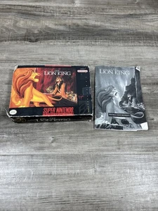 The Lion King (Super Nintendo) SNES  Box & Manual Only - Picture 1 of 7