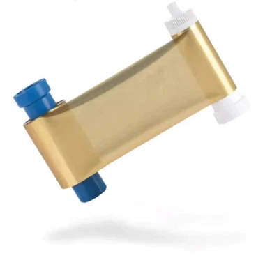 Magicard PR1000GL Gold Monochrome Ribbon - 1000 Prints for PriceCardPro/PCP - Image 1 of 4