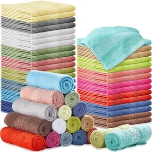 52 Pack Wash Cloths Bulk 13" x 13" Cotton Washcloths for Face and Body, Face ... - Picture 1 of 7