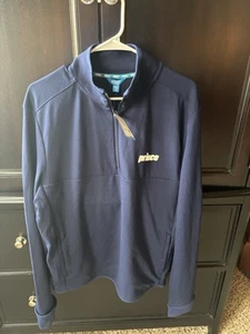 Prince Pickleball Solid Blue Men’s Pullover 1/4 Quarter Zip Medium M Longsleeved - Picture 1 of 5