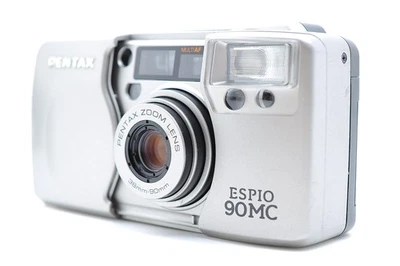 Pentax Espio 90MC Silver 35mm Point & Shoot Compact FilmCamera [MINT] From Japan - Image 1 of 4
