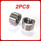 2PCS NEW M18 X1.5 O2 Oxygen o2 Sensor NEW Notched Nut Bung Exhaust Pipe Bung