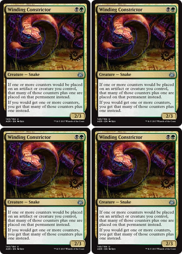 MTG - 4x WINDING CONSTRICTOR - Aether Revolt (U) - Image 1 of 1