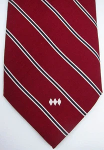 NWT Vineyard Vines 1909 Sagamore Spirit Burgundy Stripe Silk Neck Tie USA - Picture 1 of 6