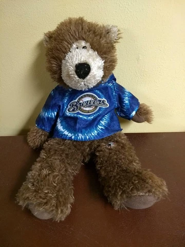 Milwaukee Brewers Stuffed Plush Hoodie Bear Cover