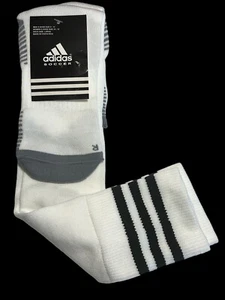 adidas Soccer Socks Men 5-8.5 Slightly Imperfect 1 Pair Right White Logo Active - Picture 1 of 7