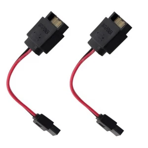 2pack,SATA 15pin male to 6pin female Laptop optical drive power 20awg cable - Picture 1 of 4