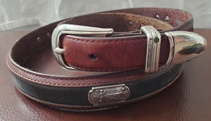 Onyx by Brighton Men's Leather Golf Belt Size 38 Vintage - Picture 1 of 11