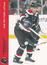 PETTERI LOTILA, MANCHESTER PHOENIX, RARE 2003-04 CARDTRADERS EIHL CARD.
