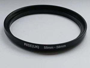 RISE(UK) Step-up Filter Ring 55mm to 58mm Camera Adapter - Picture 1 of 1