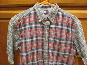 Tommy Hilfiger Boys XL, Button up, short sleeve shirt - Picture 1 of 3