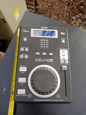Gemini CDJ-02 Profesional DJ Reproductor de CD Anti Choque Bucle Sin Costuras Usado  Foto 1 de 4