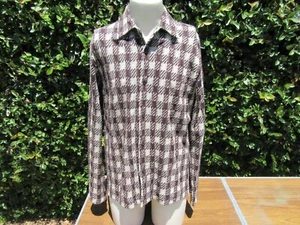 Men's Size 3 Large Yohji Yamamoto Pour Homme Plaid Button Down Shirt - Picture 1 of 7